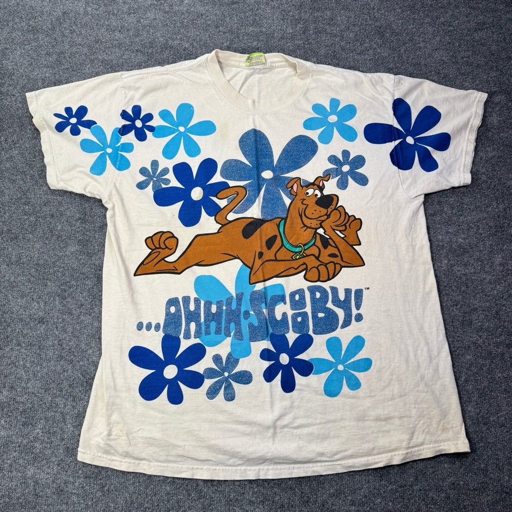 Vintage Scooby Doo T Shirt Mens XL Multi Color 1998 Graphic Cartoon Network